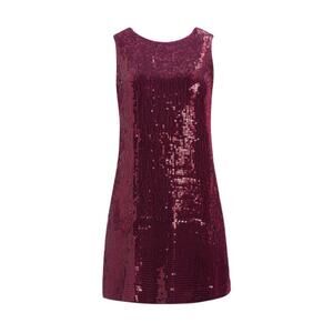 Alice and Olivia Purple Sequined Mini Dress Size 10 New Retails $495